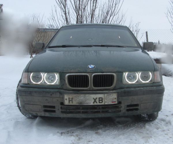 Ангельские глазки, установка на BMW Е36